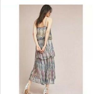 Anthropologie Meadow Rue Josie Tiered Maxi